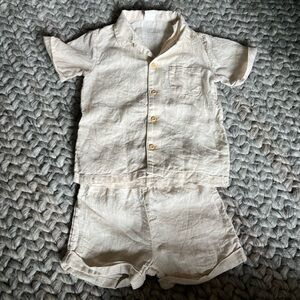 H&M Linen button down Set